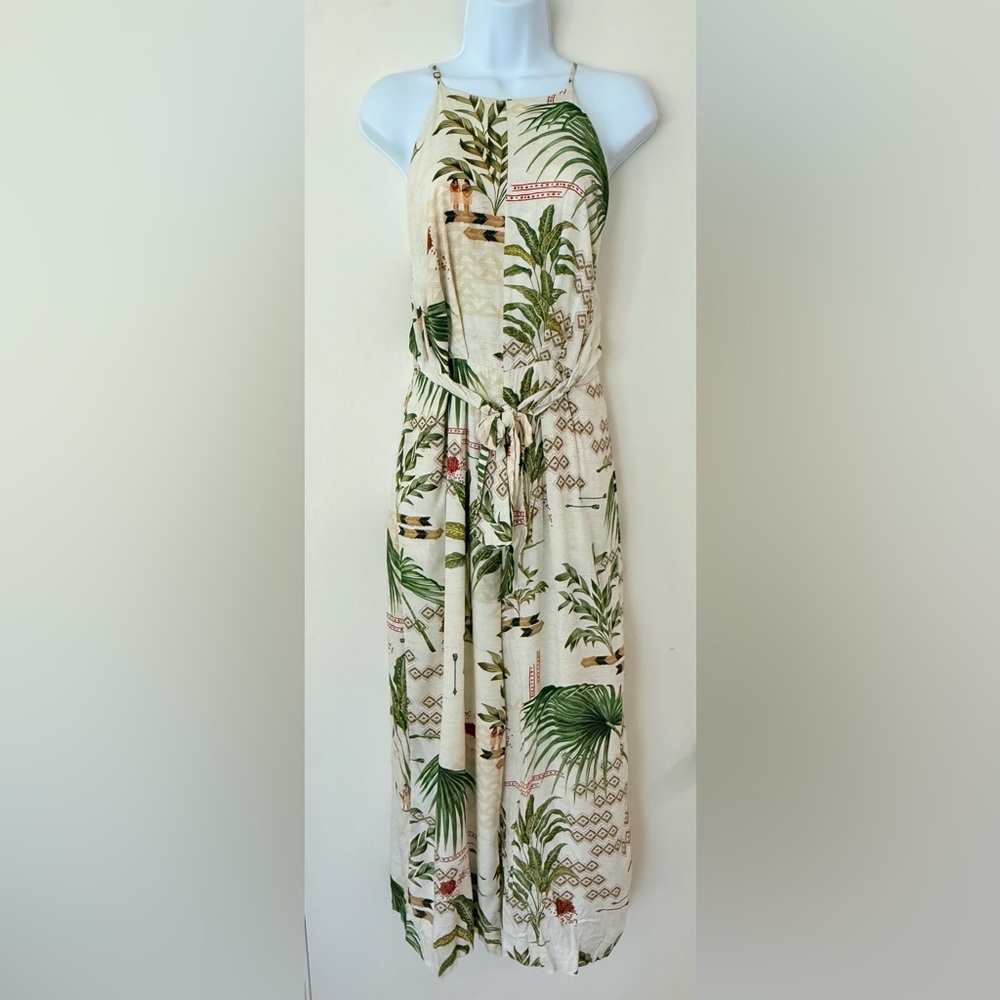 Dress To Tropical Print Jumpsuit Size S